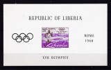Liberia 1960 sport olimpiada MI bl.16 MNH