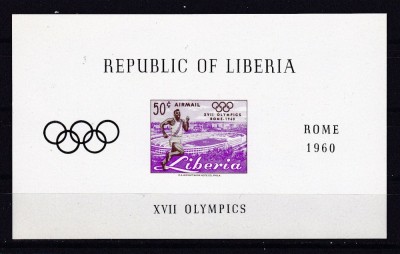 Liberia 1960 sport olimpiada MI bl.16 MNH foto
