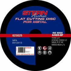 Disc abraziv pentru polizor unghiular Stern G23025 - 230x2.5mm foto