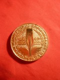 Placheta -Concurs International Yole- Pscov 1971 URSS ,d= 4,7 cm