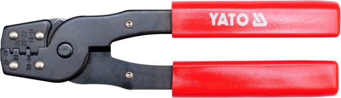 Cleste pentru sertizat conectori intre 0,08-2 mm² YATO foto mare Cleste pentru sertizat conectori intre 0,08-2 mm² YATO foto mare