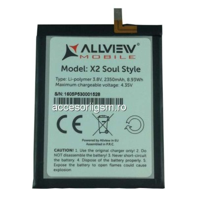 Acumulator Allview X2 Soul Style original nou foto