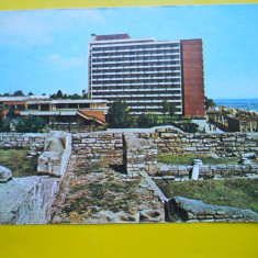 HOPCT 3337 MANGALIA PARCUL ARHEOLOGIC SI HOTEL MANGALIA IN 1977 -CT-CIRCULATA