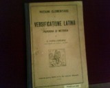 G. Popa-Lisseanu Notiuni elementare de versificatiune latina.Prosodia si metrica