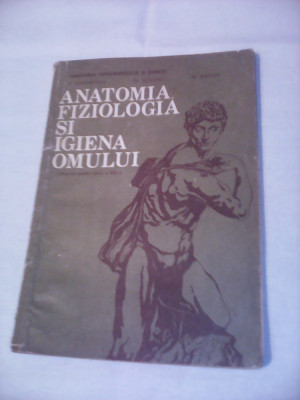 ANATOMIA FIZIOLOGIA SI IGIENA OMULUI MANUAL CLASA VIII E.MANDRUSCA 1991 foto