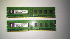 Kit memorie 2 x 1 Gb Ram DDR3 PC /Kingston 1333 Mhz / Dual chanell (80L) foto