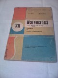 MANUAL MATEMATICA ELEMENTE DE ANALIZA MATEMATICA CLASA XII NICU BOBOC 1992