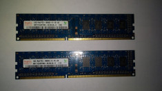 Kit 2 x 1 Gb Ram DDR3 Desktop /Hynix 1333 Mhz / Dual chanell (80K) foto