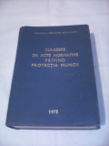 Cumpara ieftin CULEGERE DE ACTE NORMATIVE PRIVIND PROTECTIA MUNCII 1973/618 PAGINI, Alta editura
