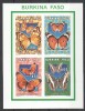 BURKINA FASO 1996 FLUTURI NEDANTELAT, Nestampilat