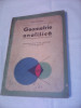 MANUAL GEOMETRIE ANALITICA ANUL III LICEU GH.D.SIMIONESCU-1973, Clasa 11, Didactica si Pedagogica, Matematica