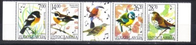 JUGOSLAVIA 2002, Fauna - Pasari, serie neuzata, MNH foto