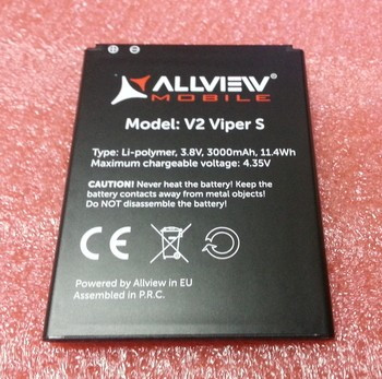 Acumulator Allview V2 viper s original folosit, Li-ion, 3000mAh/11,1Wh |  Okazii.ro