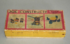 Joc vechi romanesc JOC CONSTRUCTII , TIP LEGO - ILCHIM TIMISOARA foto