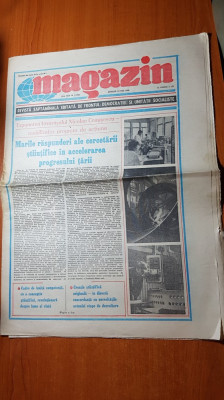 ziarul magazin 14 mai 1988-expunera lui ceausescu foto