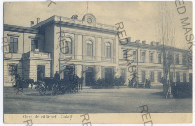 1549 - GALATI, Railway Station - old postcard - used - 1903 foto