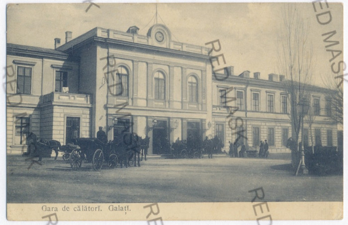 1549 - GALATI, Railway Station - old postcard - used - 1903