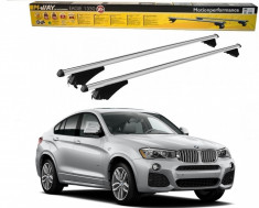 Bare portbagaj pentru Bmw X4 2013-2017 din aluminiu cu sistem antifurt si cheie foto