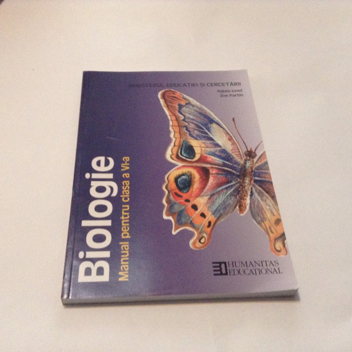 BIOLOGIE Manual pentru clasa a VI-a - Aglaia Ionel, Zoe Partin,RF6/3