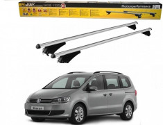 Bare portbagaj dedicate Vw Sharan 2010-2016 din aluminiu cu sistem antifurt si cheie foto