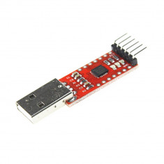 CP2102 adaptor USB serial TTL UART 6 PIN converter 3.3V 5V + 6 cabluri Female-F foto
