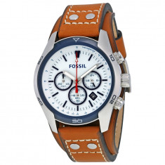 Ceas barbatesc casual Fossil Coachman CH2986 original curea piele maro foto