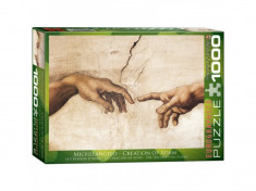 Puzzle 1000 piese Creation of Adam (Detail)-Michelangelo foto
