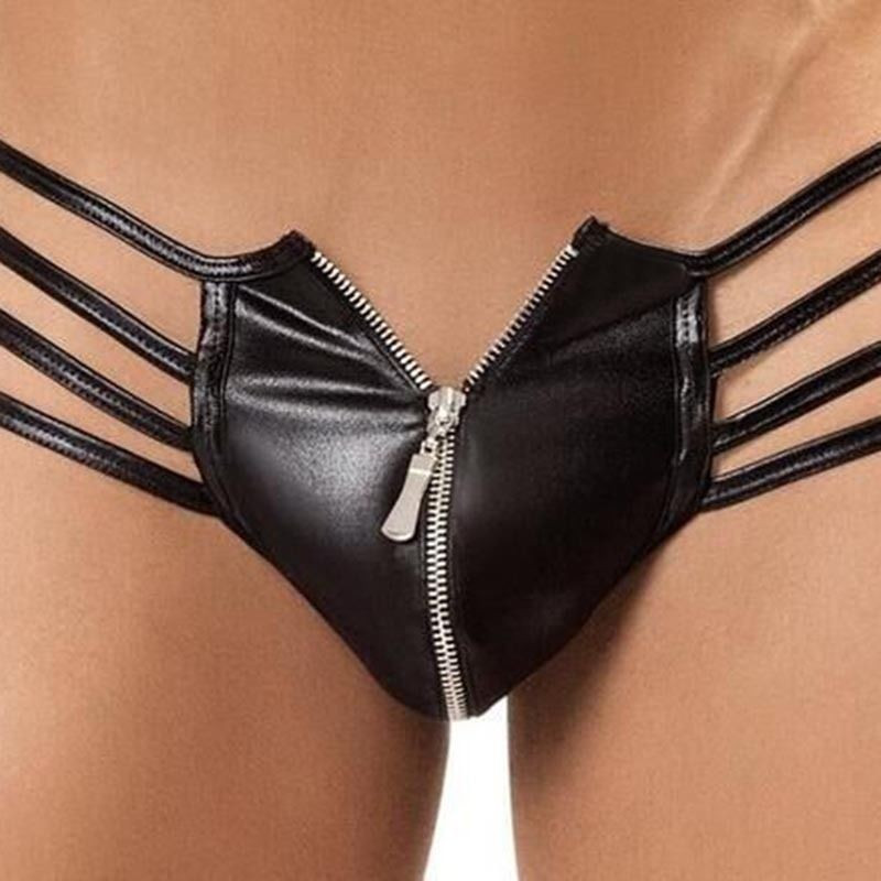 Sexy Chilot Chiloti LLL Straps Underwear Barbati Male Tanga G-string cu  Fermoar, M/L, Negru | Okazii.ro