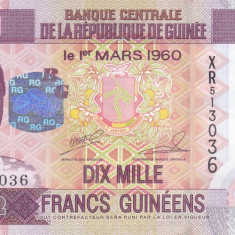 Bancnota Guineea 10.000 Franci 2012 - P46 UNC