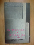 E3 Introducere In Literatura Clasica - I. Constantinescu