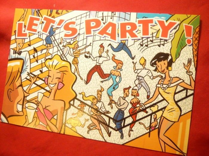 Ilustrata - Petrecere - Let&#039;s Party ,1995 , cu reclame