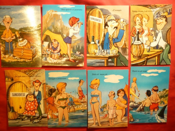 Set 12 Ilustrate comice Italia -marca Rotorcolor