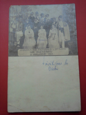 Serbarea Soc. Culturala Steaua din Bustenari 6 ianuarie 1911 foto