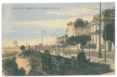 4062 - CONSTANTA, Elisabeth. Ave. - old postcard - used - 1914 foto