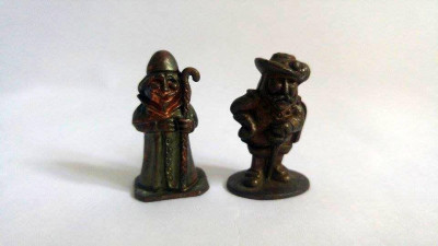 Lot 2 figurine soldati metal, curteni, surpriza ou Kinder foto