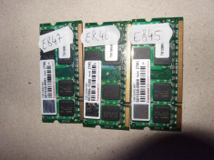 Memorie RAM laptop SODIMM DDR2 1GB Transcend ( DDR 2 1 GB notebook ) foto