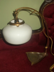 Eleganta lampa pentru birou antica in stilul Art -Nouveau foto