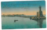 4064 - CONSTANTA, Lighthouse - old postcard - used - 1925, Circulata, Printata
