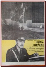 Dubla depasire - Afis Romaniafilm film URSS 1984, afise cinema Epoca de Aur foto