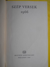 HOPCT SZEP VERSEK 1966 -VERSURI FRUMOASE -POEZII [IN LIMBA MAGHIARA] 483 PAGINI