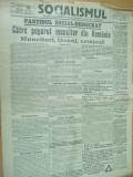 Socialismul 19 iunie 1927 Galati Bucovina propaganda electorala Gherea