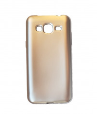 Husa silicon slim placat full Samsung J5 (2016) roze gold foto