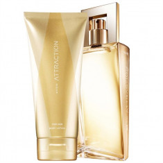 Apa de parfum Attraction Her Avon 50ml + lotiune de corp 150ml foto