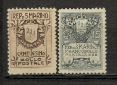 San Marino. 1907 Stema KS.162 foto
