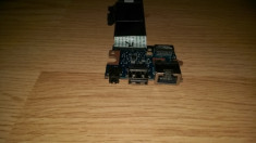 Modul porturi USB + mufa retea si port audio Toshiba C50-B foto