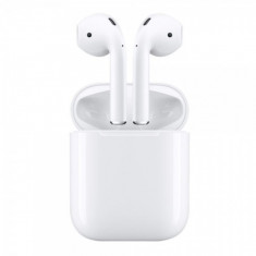 Handsfree Bluetooth pentru Apple AirPods MMEF2ZM/A alb Blister Original foto