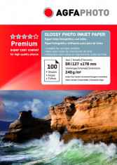 HARTIE FOTO AGFA GLOSSY INKJET 13X18 240G/100COLI foto