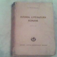 Istoria literaturii romane-D.Murarasu