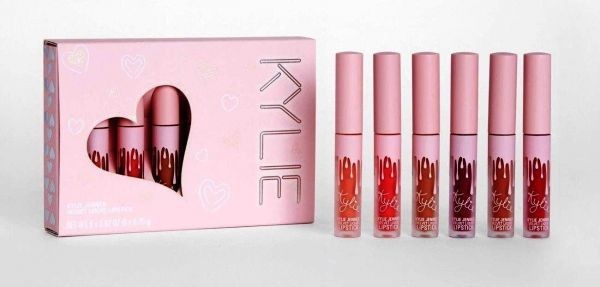 Set Kit 6 Rujuri Mate Ruj Gloss Mat Kylie Jenner Birthday Collection
