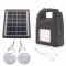 Kit Panou Solar 2 Becuri incarcare telefon Radio USB MP3 lanterna GD8052